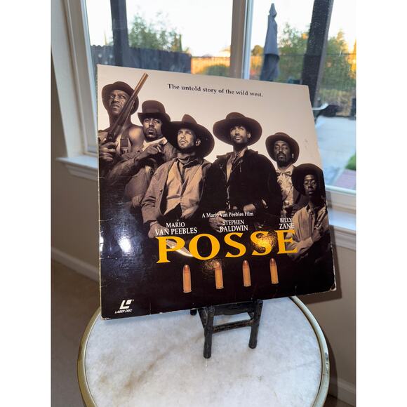 Posse (1993) LaserDisc Widescreen CLV Mario Van Peebles Western PolyGram - Picture 1 of 4